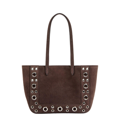 Brown Suede Nellcã'te Shoulder Bag
