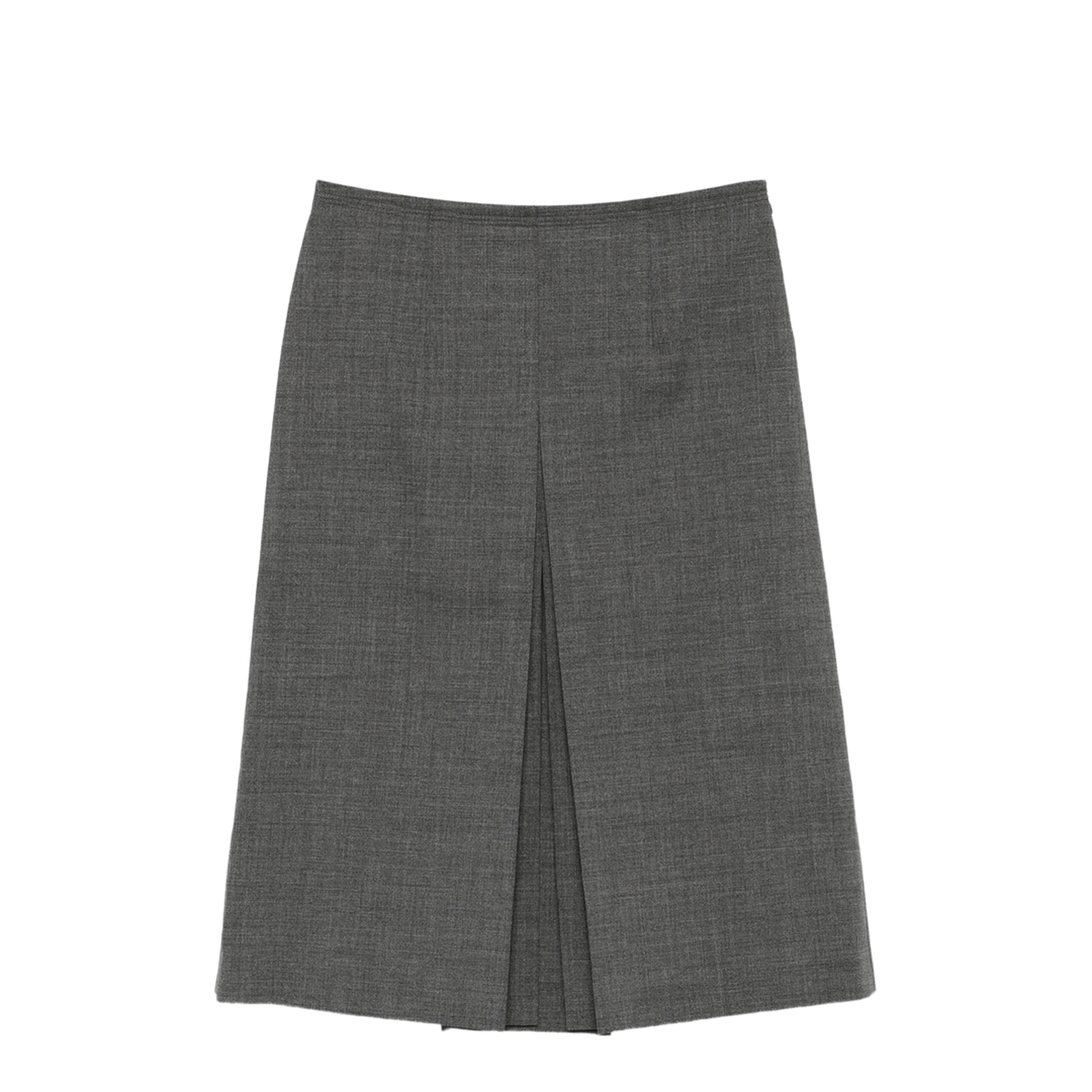 MAYFEYR - Prada - Pleated Wool Midi Skirt - P10A8SOOO6011