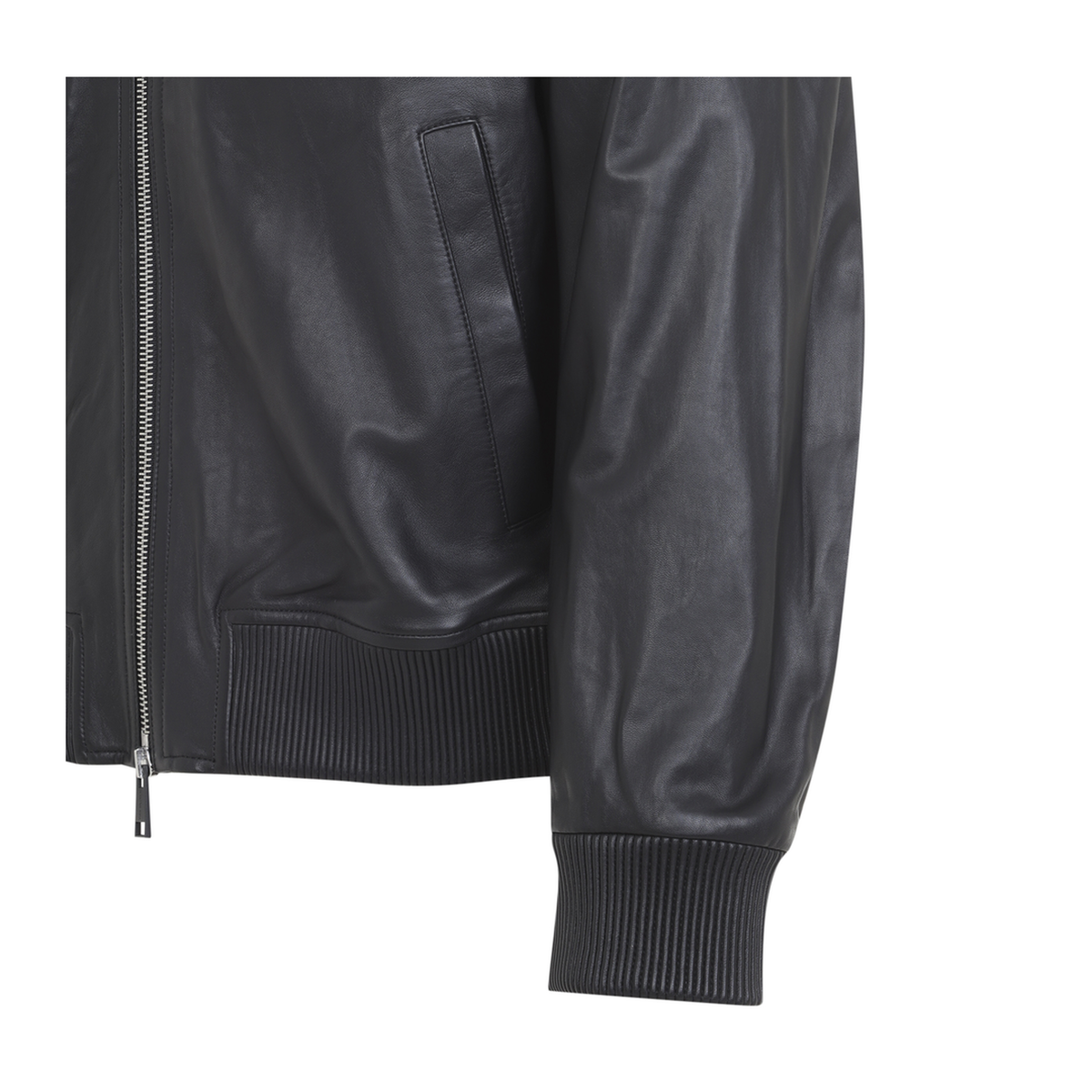 MAYFEYR - Yves Salomon - Black Lambskin Leather Jacket - 27WHV21265APXXC99