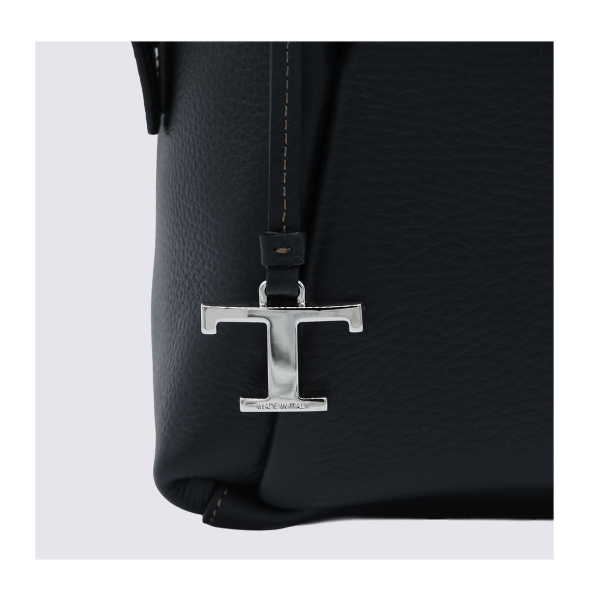 T Timeless Small Calfskin Handbag - Black