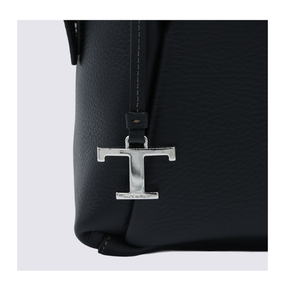 T Timeless Small Calfskin Handbag - Black