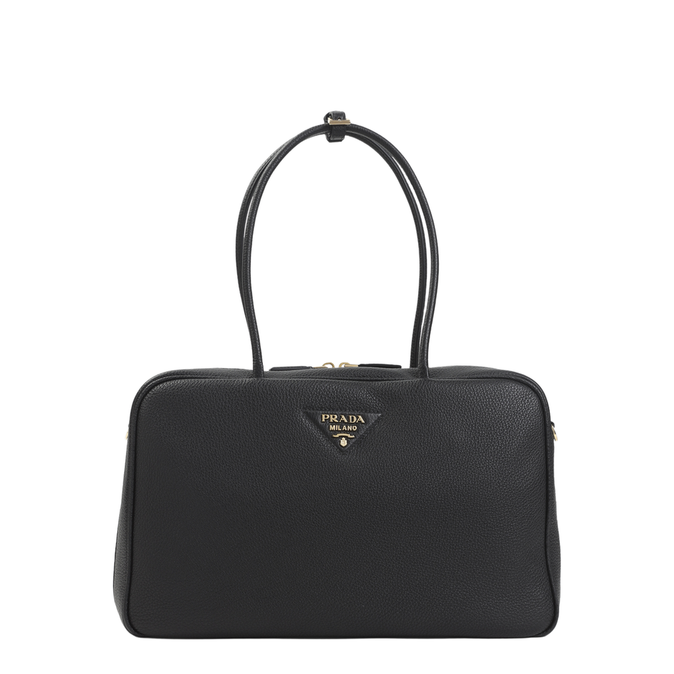 Black Leather Shoulder Bag
