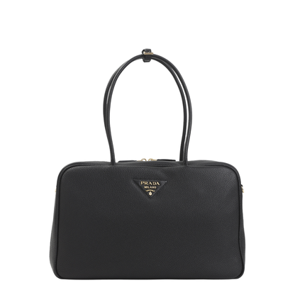 Black Leather Shoulder Bag