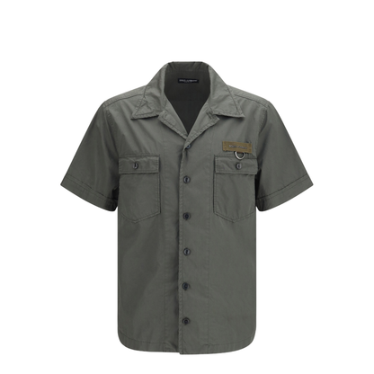 MAYFEYR - Dolce & Gabbana - Short-Sleeve Shirt With Chest Pocket - G50E3TFU5YP