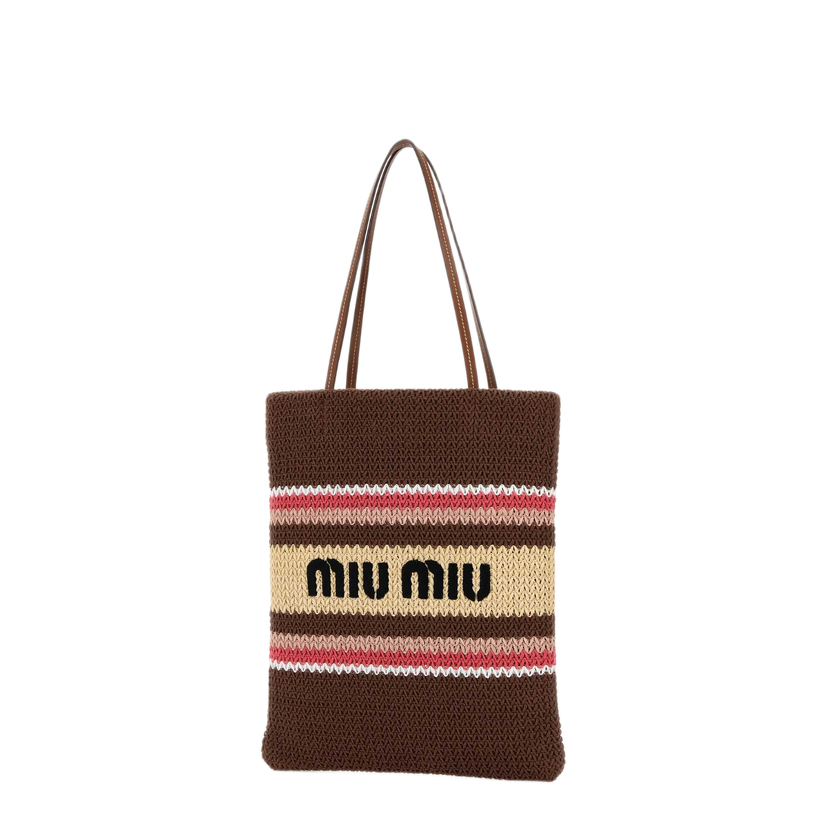 MAYFEYR - Miu Miu - Embroidered Crochet Shopping Bag - 5BG248VOR12DO3F05CP
