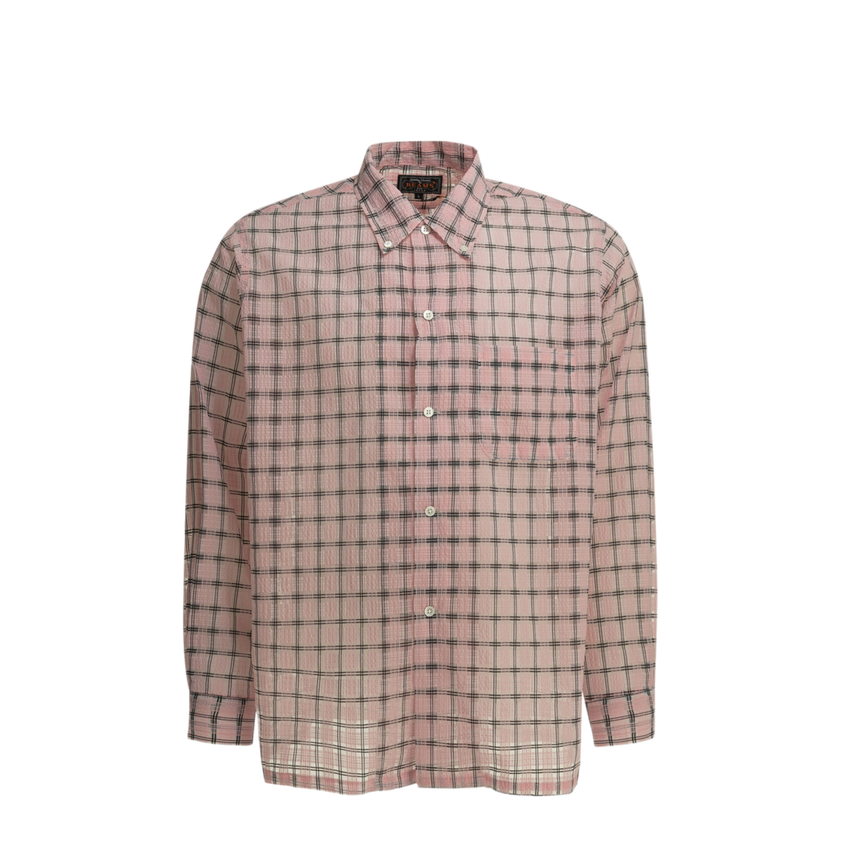 MAYFEYR - Beams Plus - Open Bd Nylon Airy Plaid Casual Shirt - 3811192413930