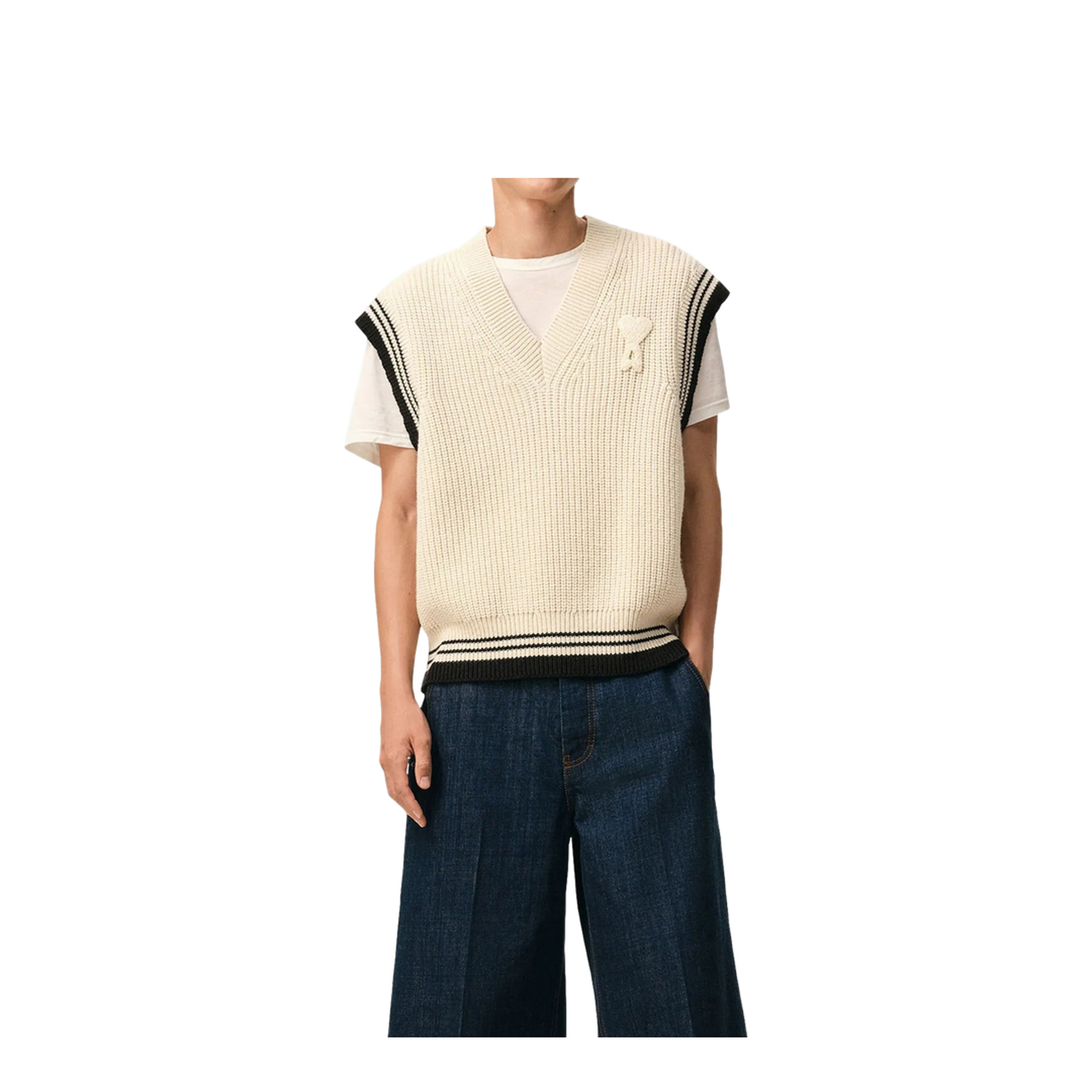 Sand Wool Blend Vest