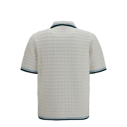 MAYFEYR - Casablanca - Short-Sleeve Bouclé Polo - MPF26KW99901