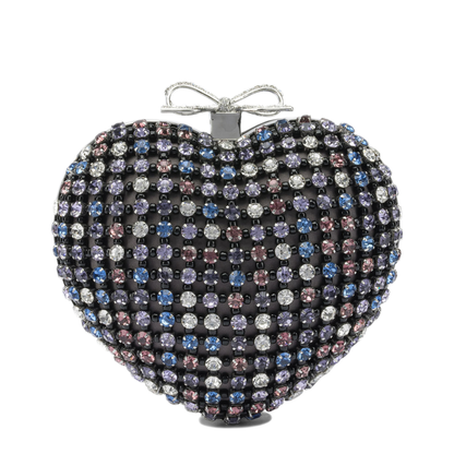 MAYFEYR - Self Portrait - Heart Clutch With Crystals - RS26307AMUMULTICOLOURED