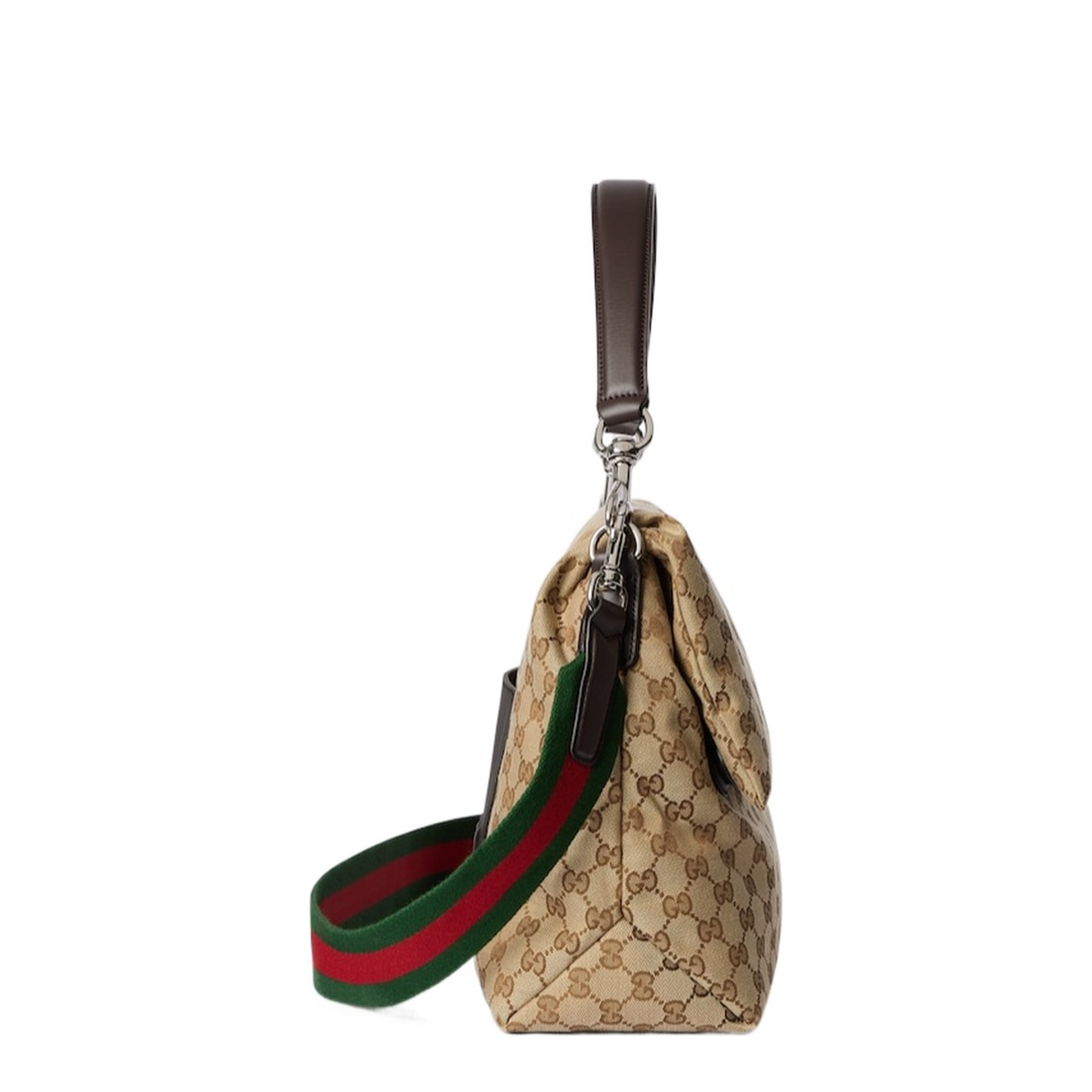 GG Canvas Large Canvas Crossbody Bag - Beige