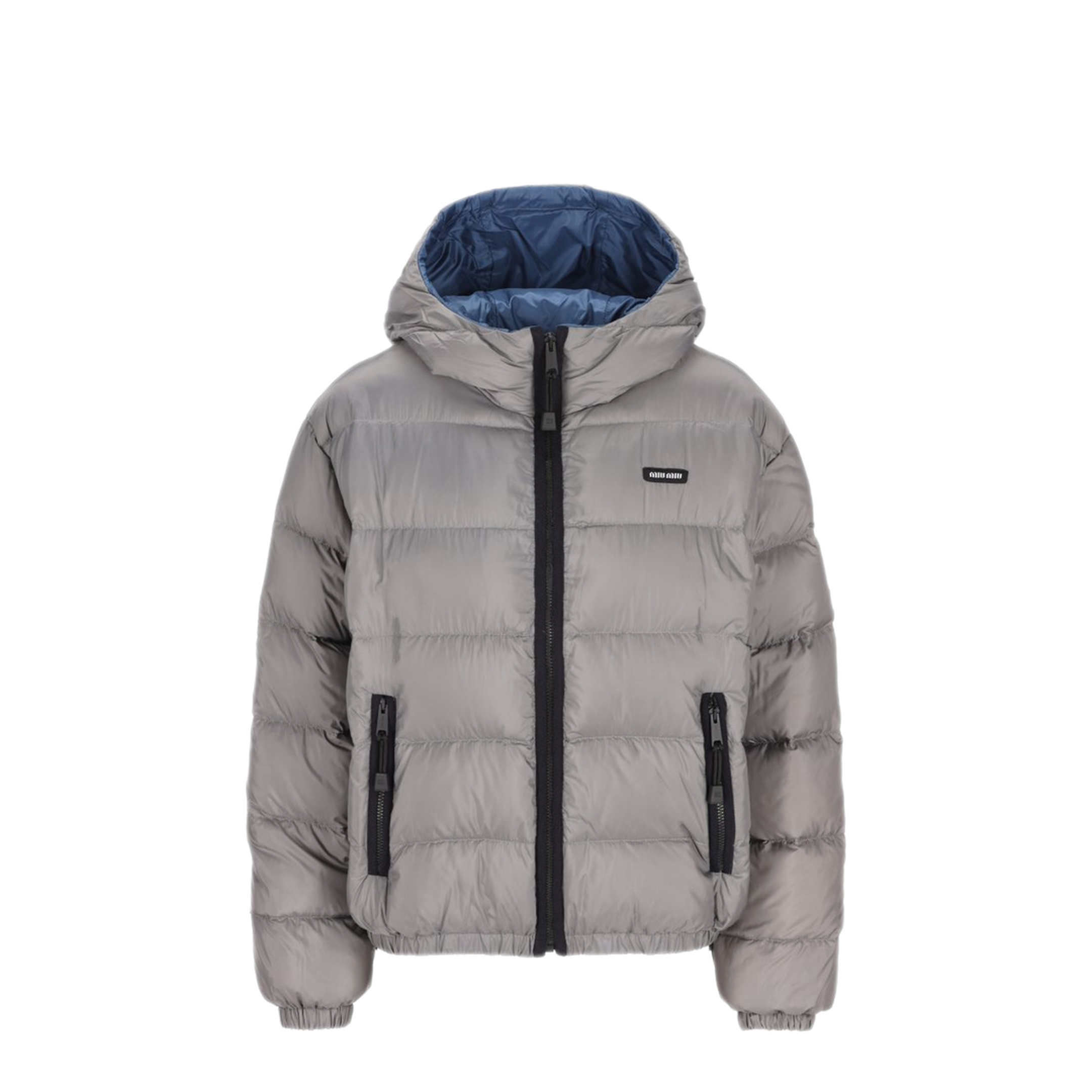 MAYFEYR - Miu Miu - Grey Short Padded Down Jacket - ML15881754F0276