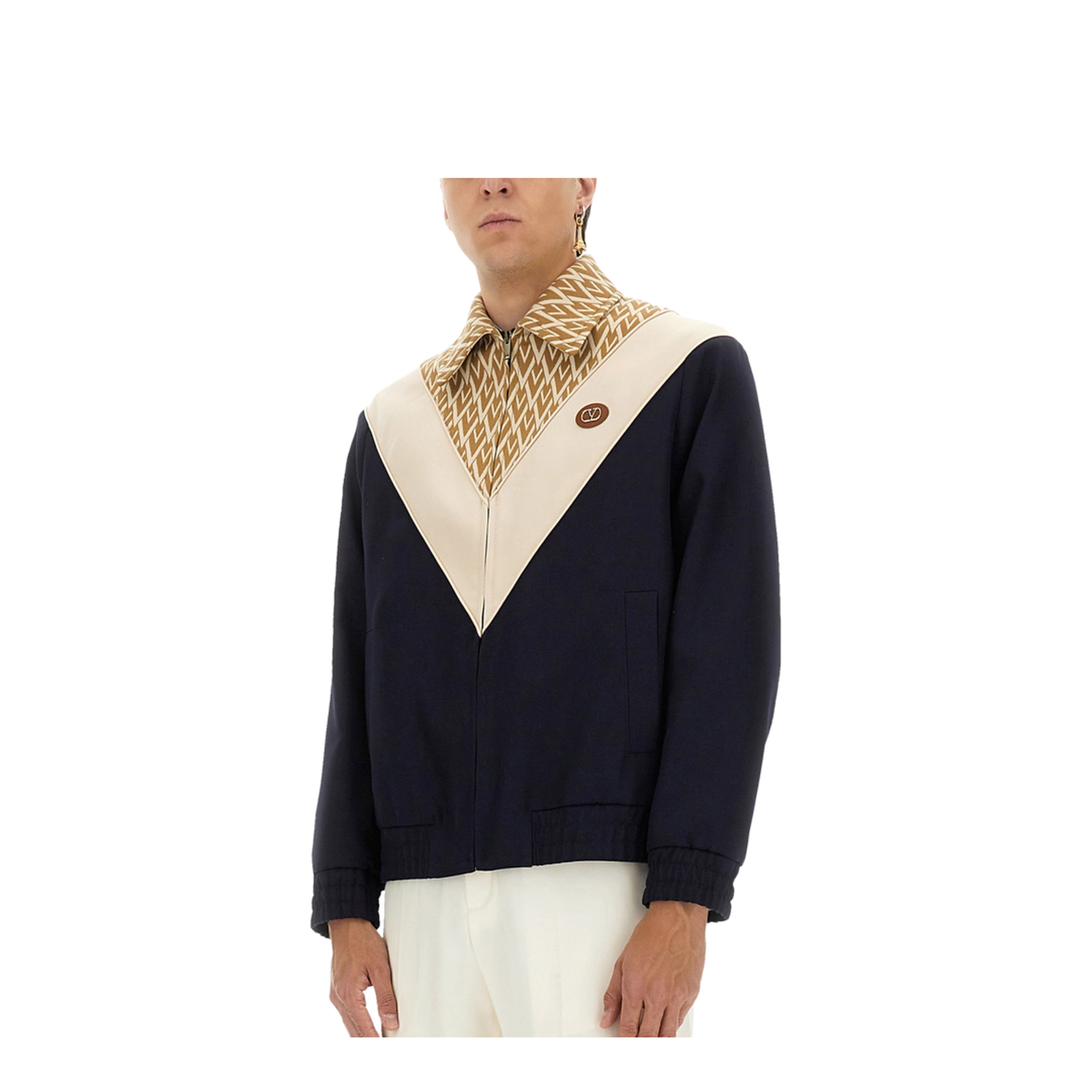 Wool Bomber Jacket with Print TOUTE LA V