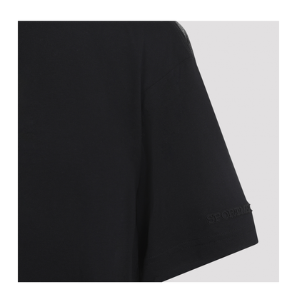 MAYFEYR - Sportmax - Spiga Black Cotton T Shirt - 2612941041600002