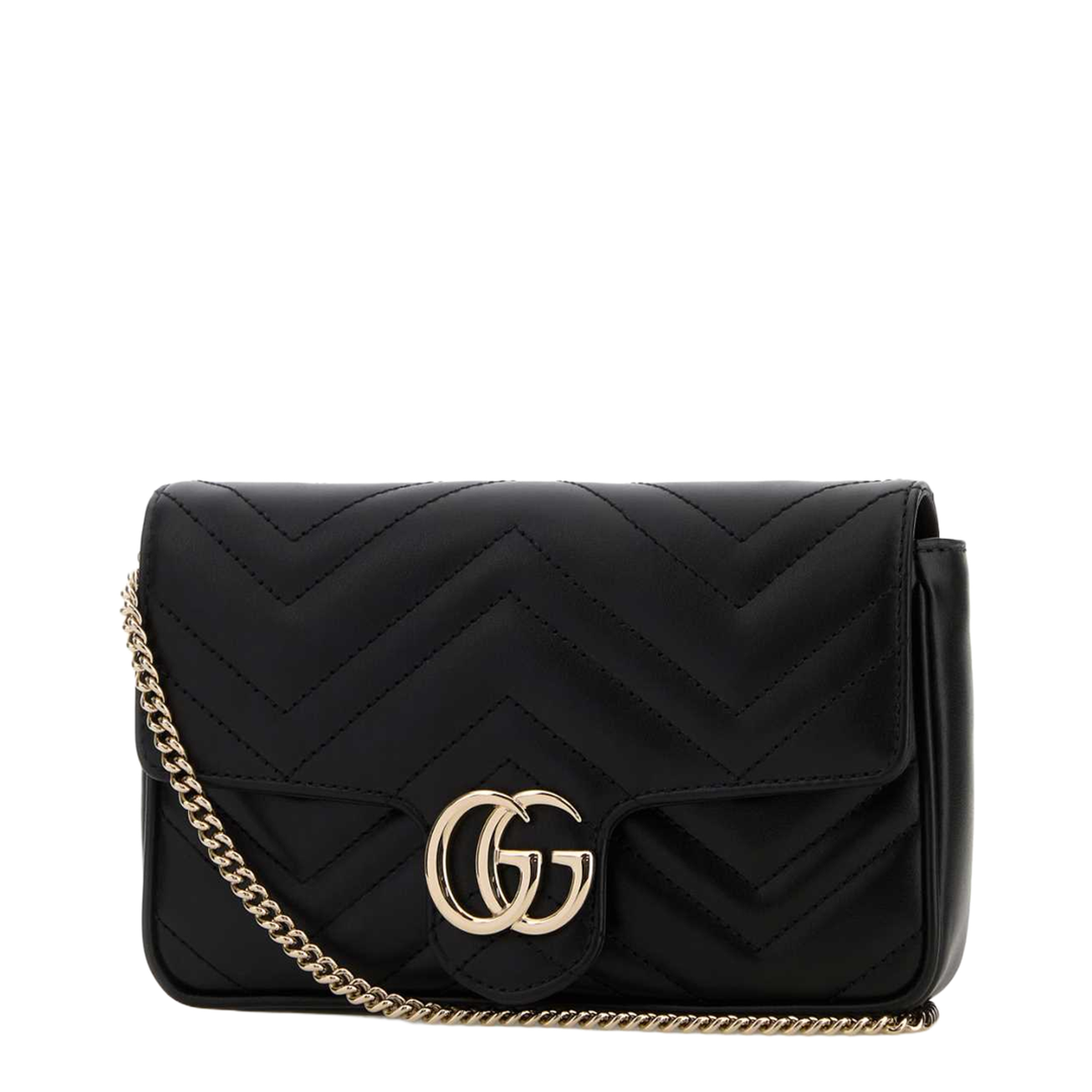 Black Leather Small Shoulder Bag