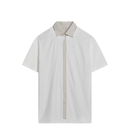 MAYFEYR - Maison Margiela - White Reversed Shirt T-Shirt - S51NF0003MTJ031102