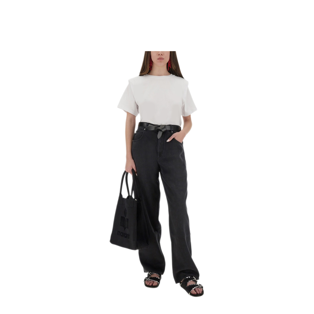 MAYFEYR - Isabel Marant Étoile - T Shirt Zelitos - TS0041FAA1N41I20WH