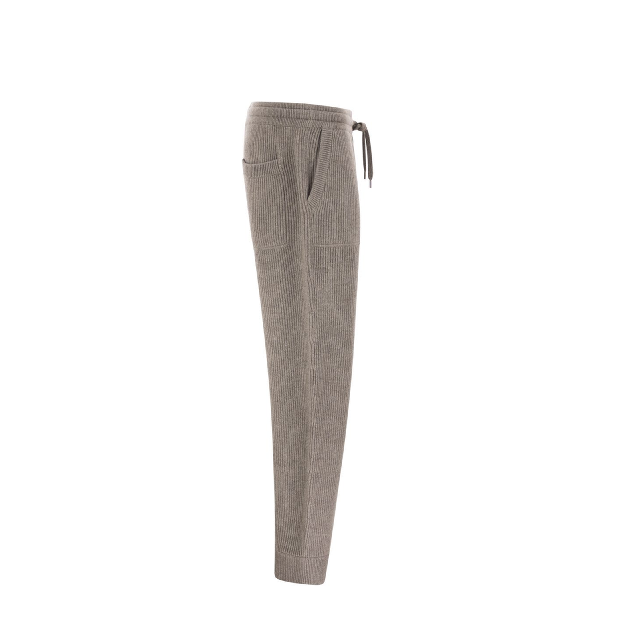 MAYFEYR - Brunello Cucinelli - Cashmere Rib Knit Joggers With Drawstring - M22704849GC9756
