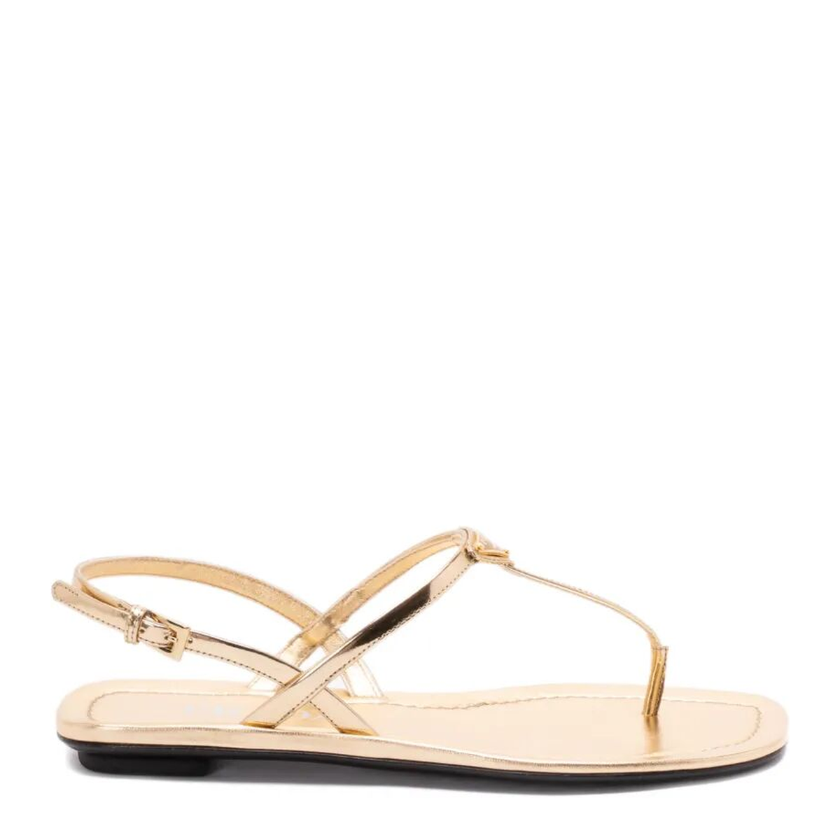 Patent Leather Flat Thong Sandals