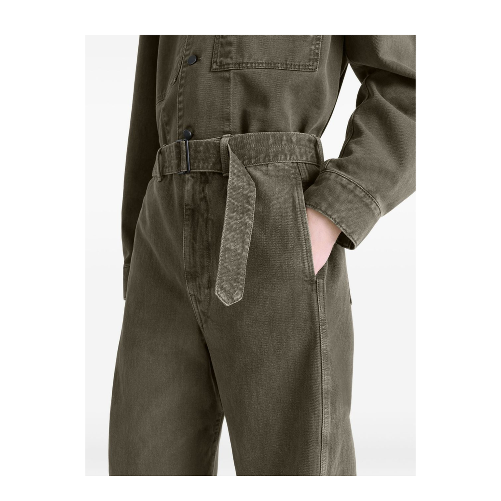 Twisted Denim Cotton Jeans