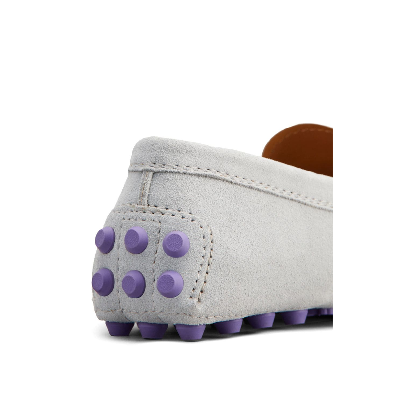 Gommino Logo-Debossed Loafers - Grey
