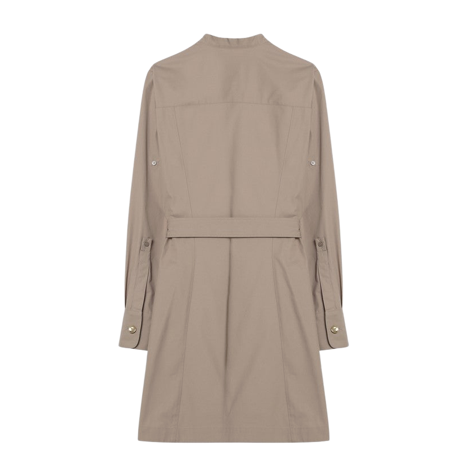 Taupe Safari Dress in Poplin