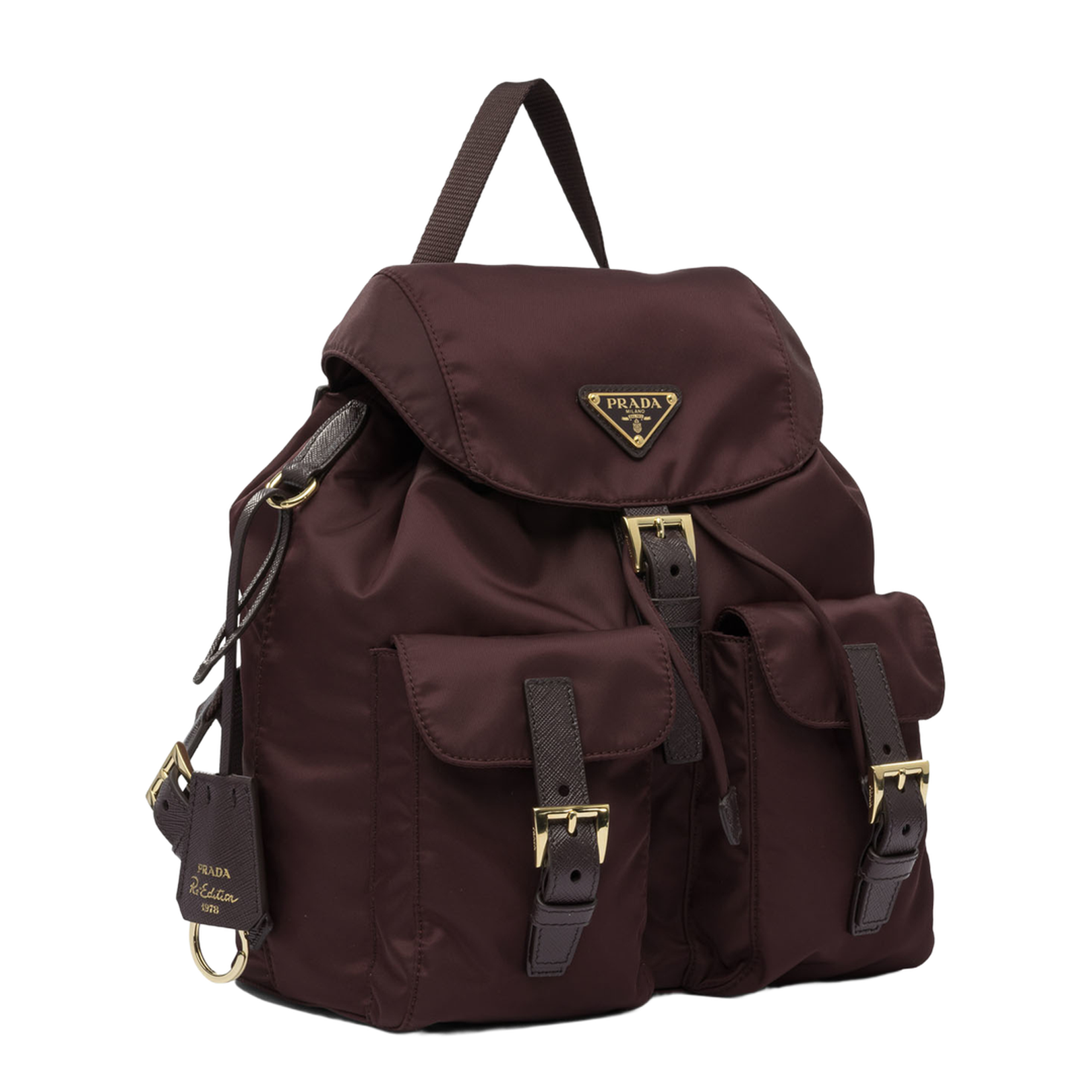 Small Triangle Logo Re-Nylon Backpack