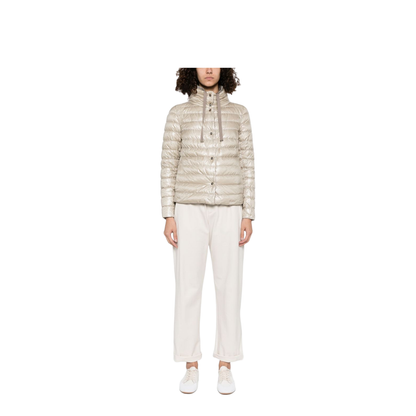 Reversible Puffer Jacket With High Collar