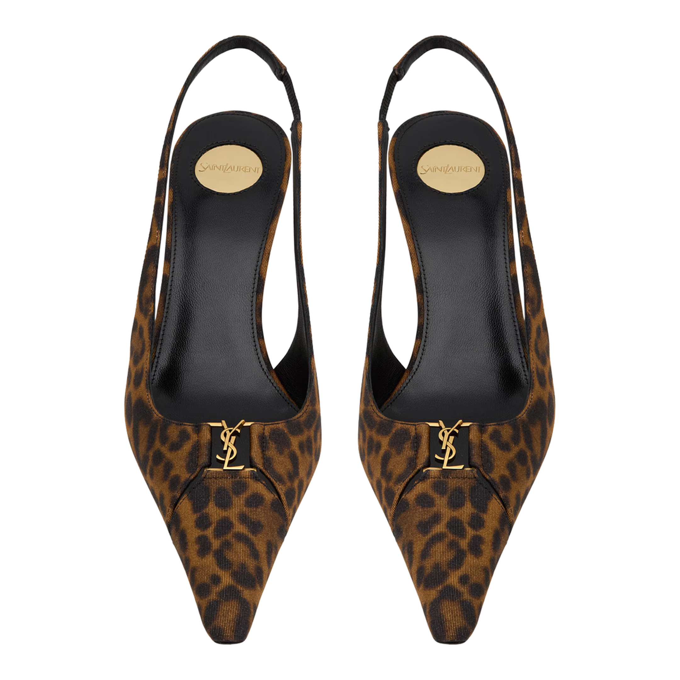 MAYFEYR -  - Slingback Pumps In Leopard Grosgrain - A001KIAAC9R