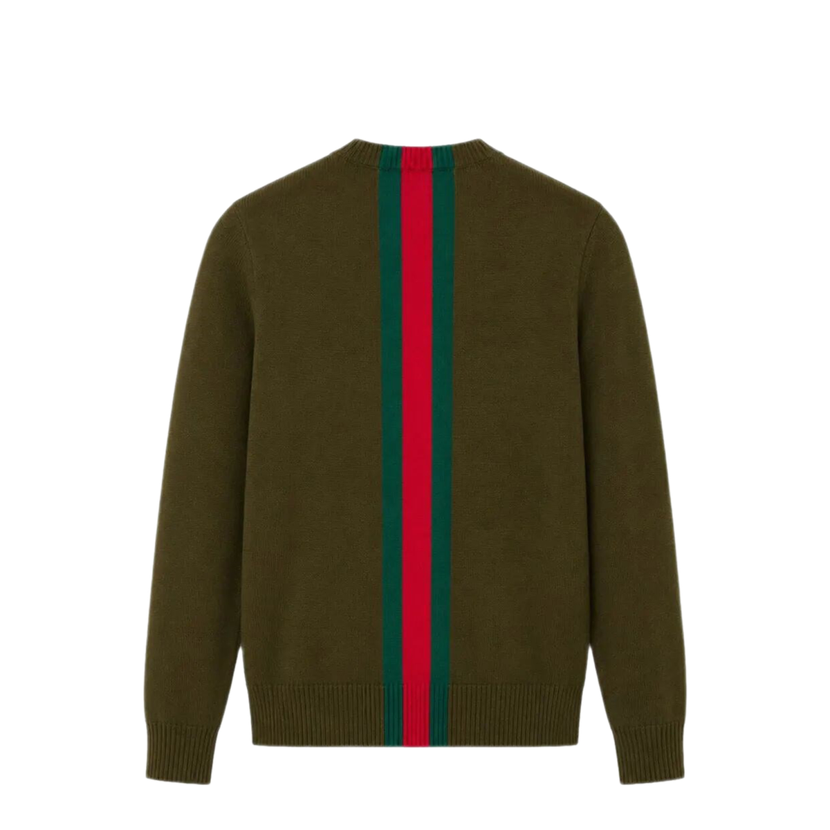 Web Stripe Wool Sweater For Girl