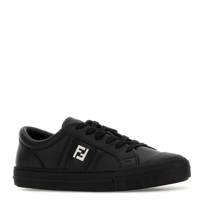 MAYFEYR - Fendi - Black Leather Domino Sneakers - 7E1706NA7F0QA1