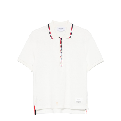 Cotton Waffle Rib Cuff Polo