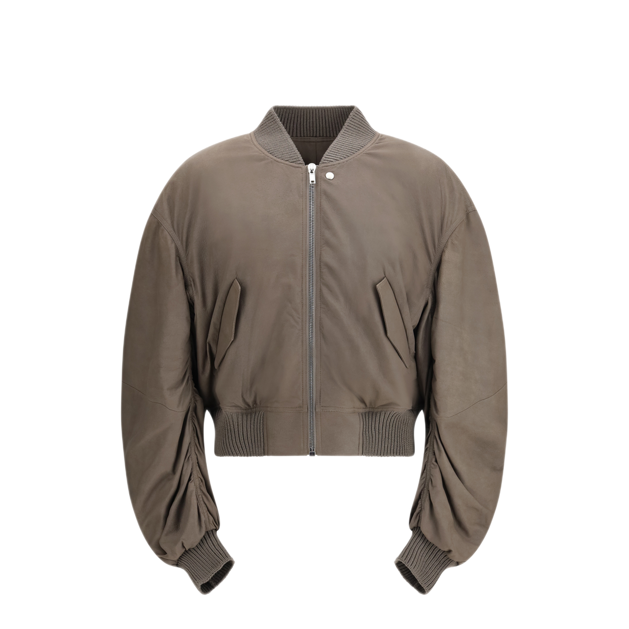 MAYFEYR - Rick Owens - Secchia Flight Bomber In Lambskin Leather - RU01F279234