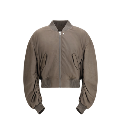 MAYFEYR - Rick Owens - Secchia Flight Bomber In Lambskin Leather - RU01F279234