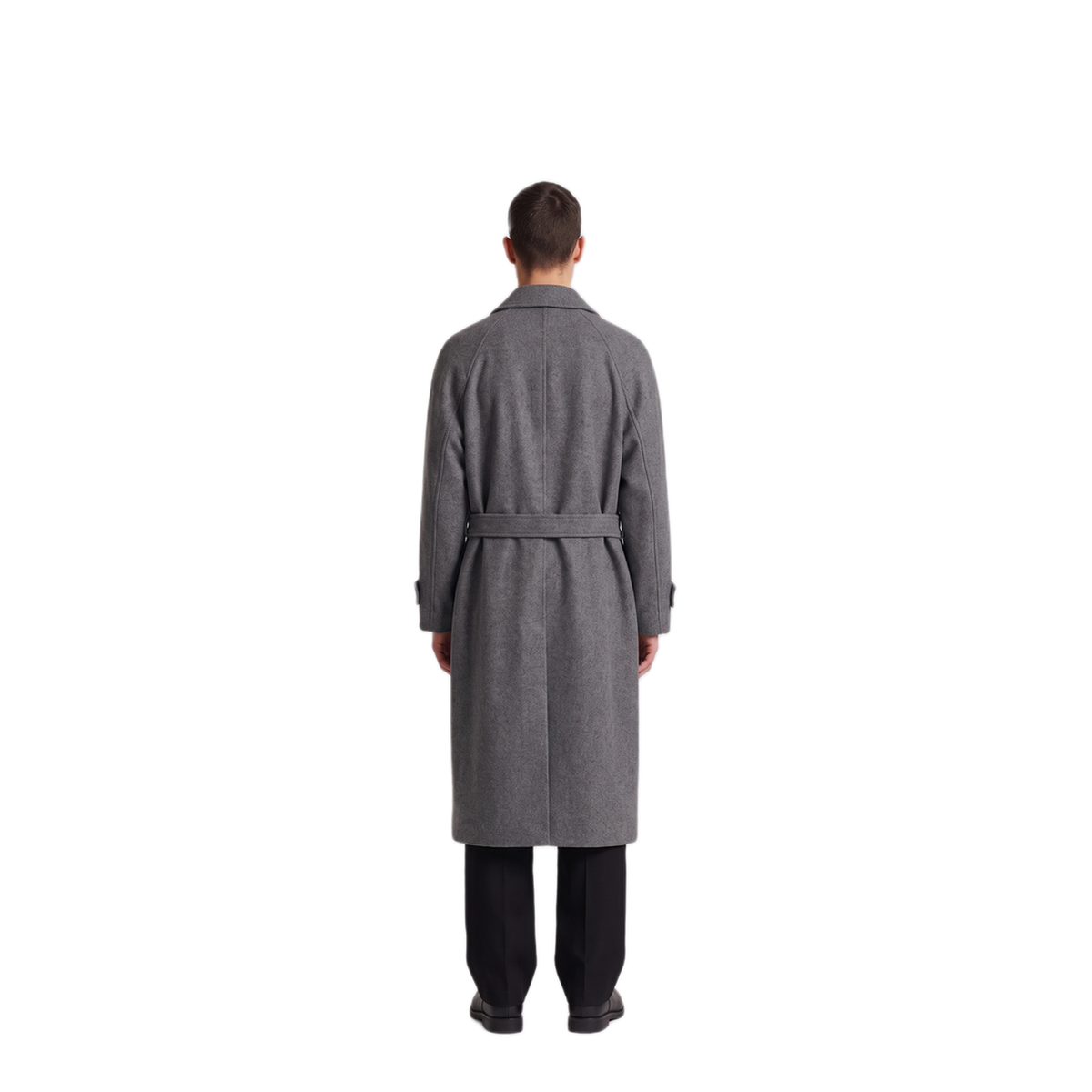 MAYFEYR - Dunst - Grey Melange Wool Cashmere Coat - UDCO6D123G2