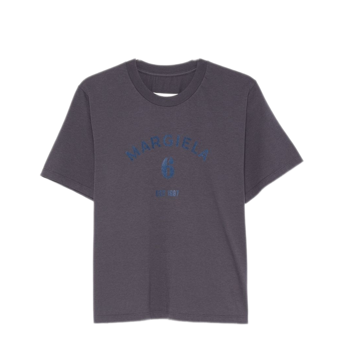 MAYFEYR - Mm6 Maison Margiela - Navy Blue Logo Cotton T Shirt - S62GD0225M20048524