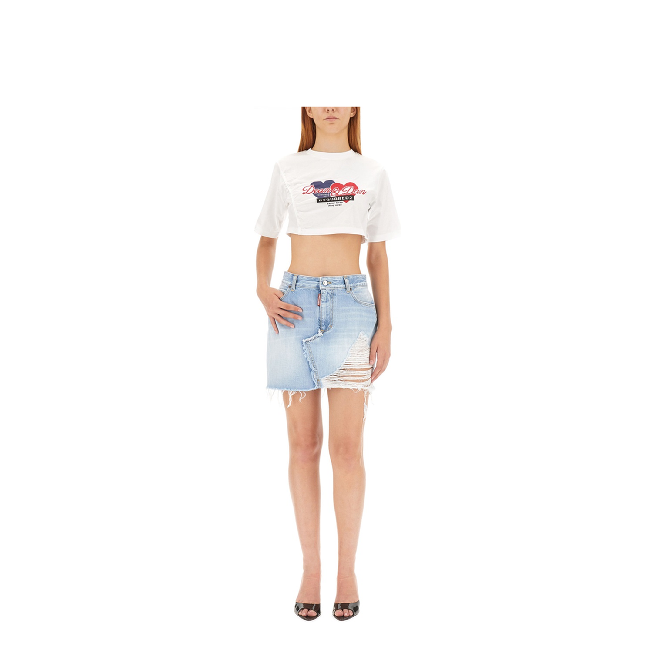 MAYFEYR - Dsquared2 - Cropped Fit T-Shirt - S75GD0345S23009100