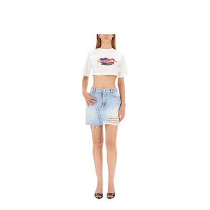 MAYFEYR - Dsquared2 - Cropped Fit T-Shirt - S75GD0345S23009100