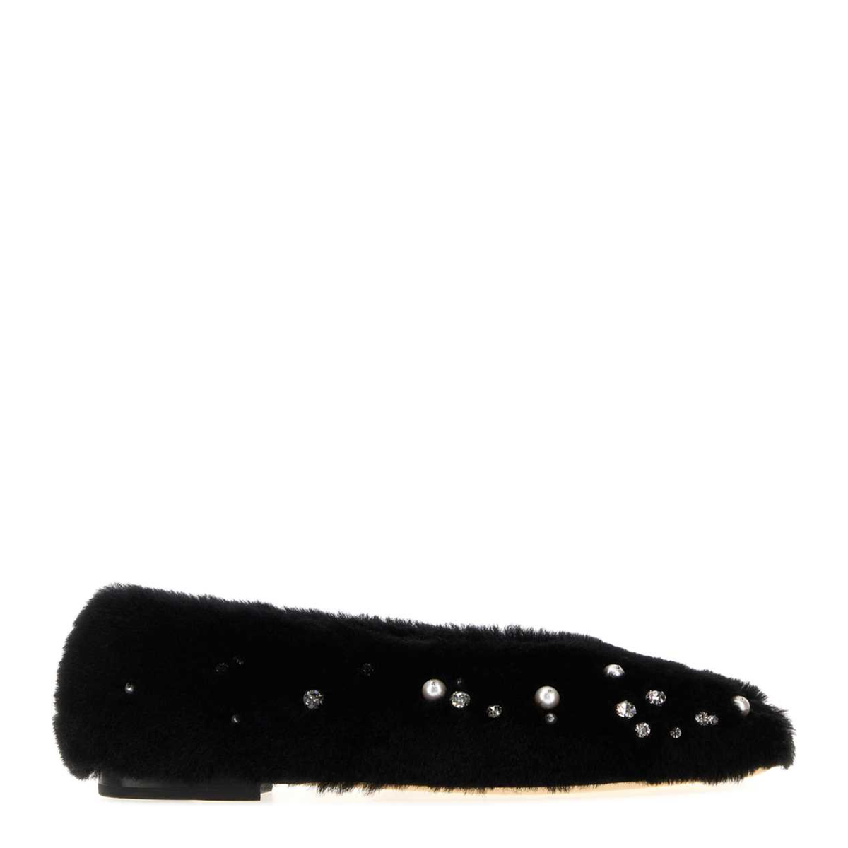 MAYFEYR - Jimmy Choo - Margot Flat Ballerinas - MARGOTFLATBWDBLACKMIX