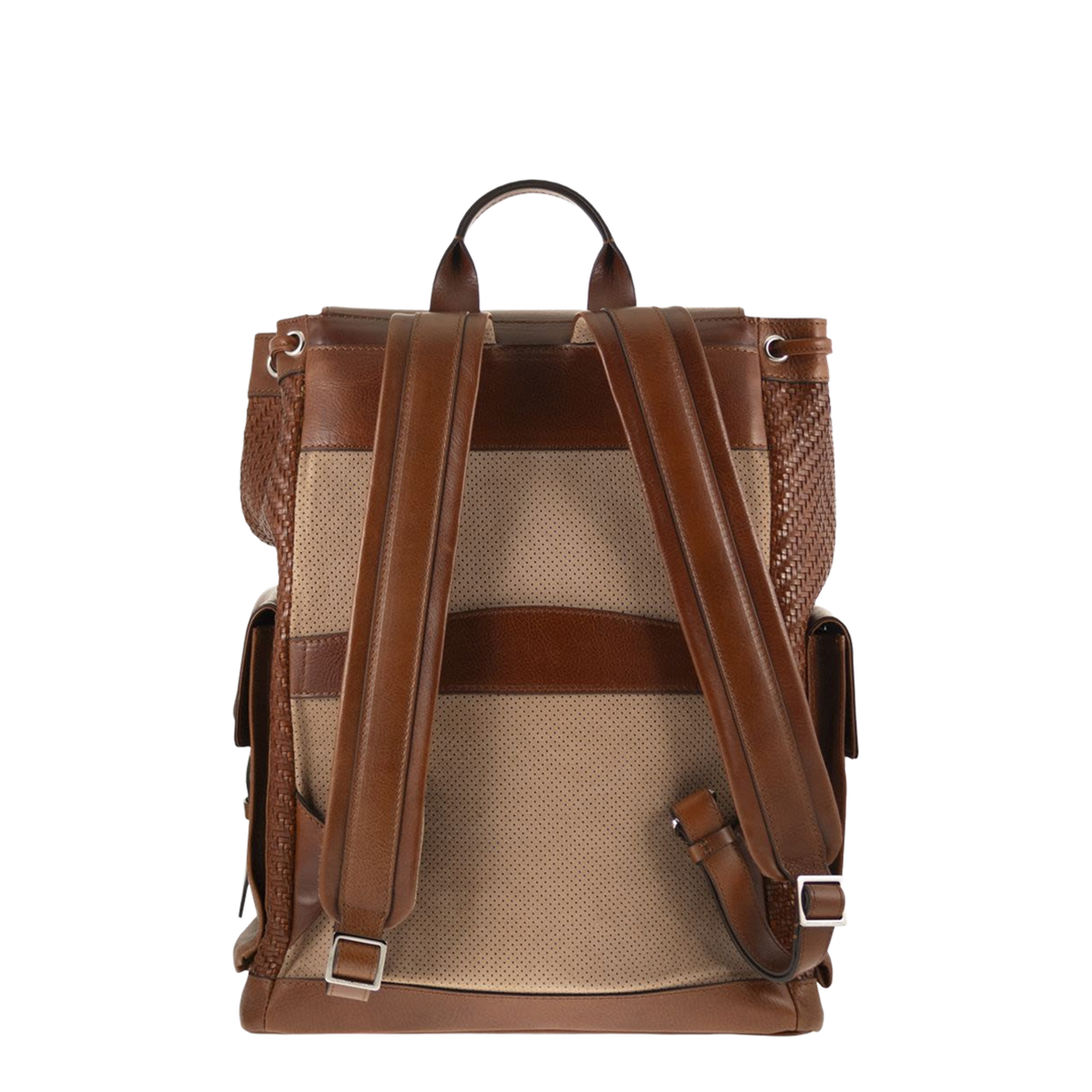 City Backpack Woven Leather