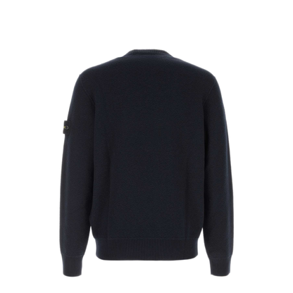 MAYFEYR - Stone Island - Crew Neck Wool Sweater Navy Blue - L2S155100011S01C4V0020