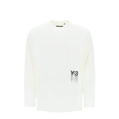 Y-3 long-sleeved t-shirt with logo print