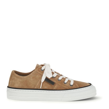 MAYFEYR - Brunello Cucinelli - Shiny Tab Suede Sneakers - MZSFG3221C9395