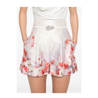 Crush Silk Blend Shorts