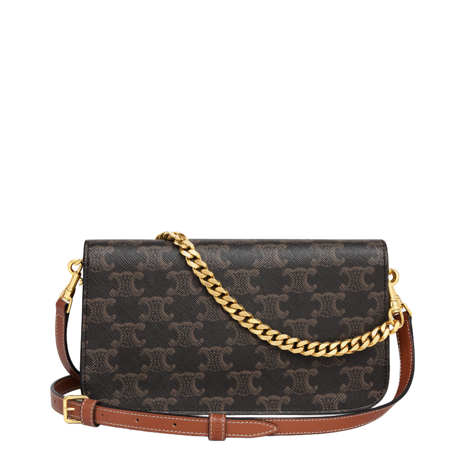 Multi Pochette Crossbody Bag with Triomphe Detail