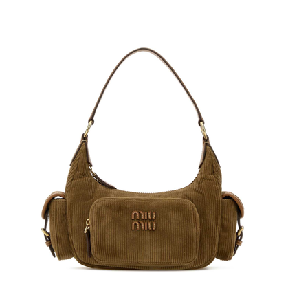 MAYFEYR - Miu Miu - Biscuit Corduroy Pocket Shoulder Bag - 5BC188AF81F0401