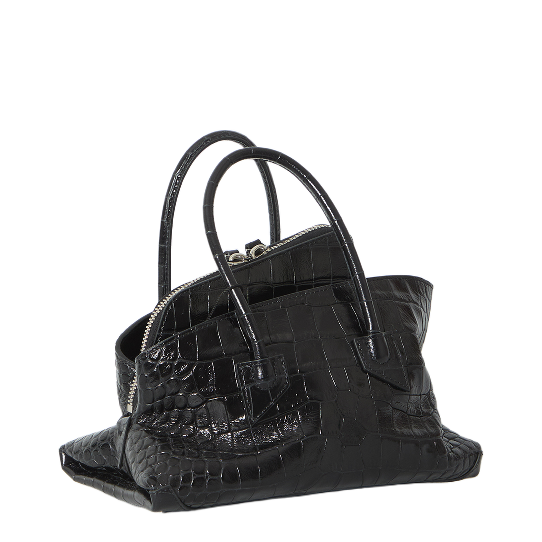MAYFEYR - The Attico - La Passeggiata Top Handle Black Bag Mini - 260WAH00063155PR100