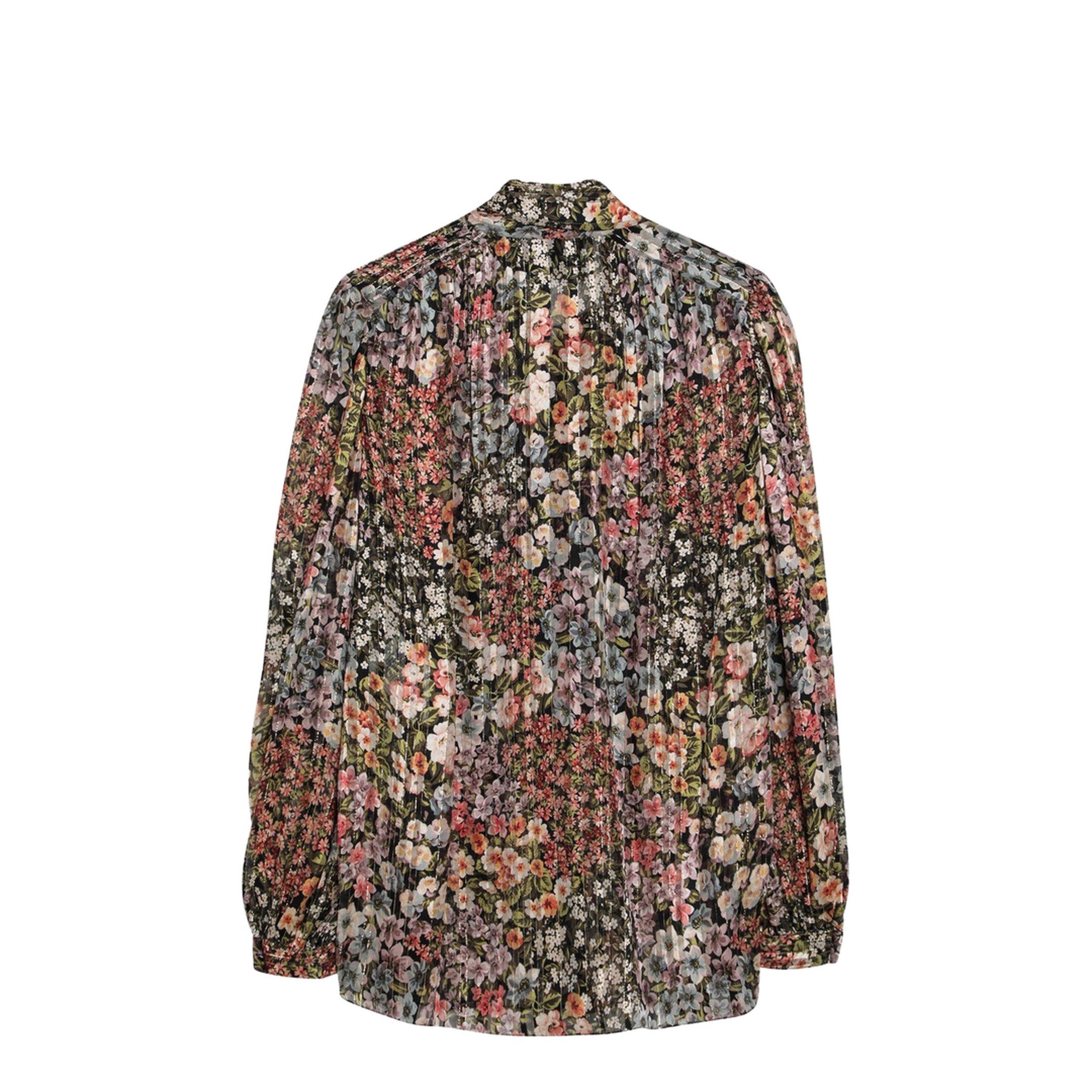 Silk Blouse with Floral Print