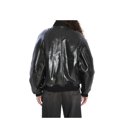 MAYFEYR - Salvatore Santoro - Leather Bomber Jacket - 49071BLACK