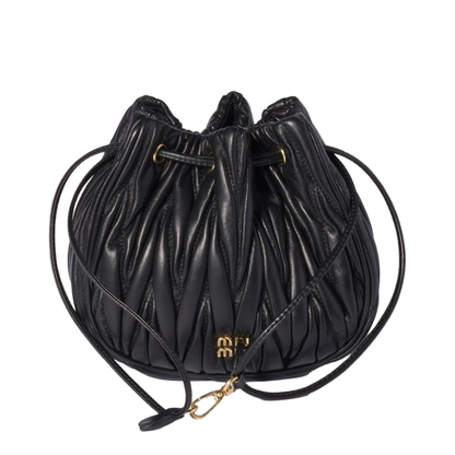 Black Nappa Leather Pouch