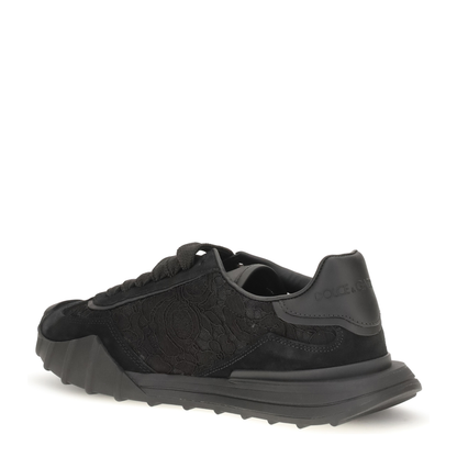 MAYFEYR - Dolce & Gabbana - Leather And Lace Sneakers - CK2487A3S648B956